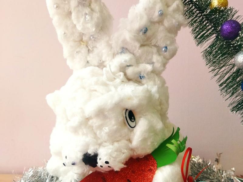 Выставка детских работ "Новогодний кролик"