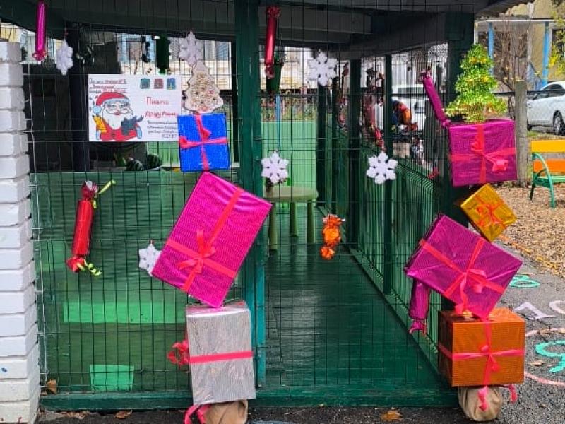 Зимняя сказка на участках детского сада